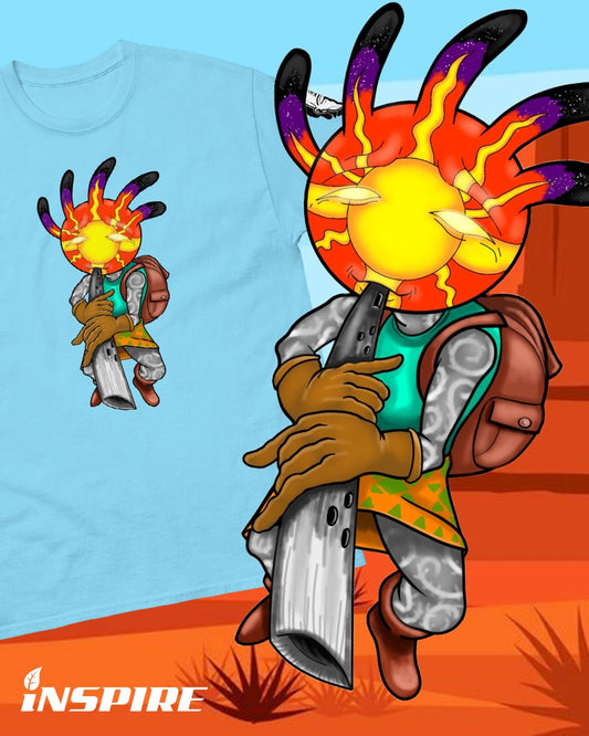 "KOKOPELLI" by INSPIRE x @reaper.renaissance 🎶 🏜️Designed for @renaissance_and_rendezvous. Kokopelli, Native American, Native Inspired, Little People, Little Person, Magic, Symbolism, Esoteric, Kiva, Rain-Maker, Money, Prosperity, Inspire, FXBG, Fredericksburg, Renaissance, Rendezvous, Fertility, Music, Clothing, Swag, Cool, Gifts, Dope, One of a kind, unique, tan, sand, nature, storms, wind maker,