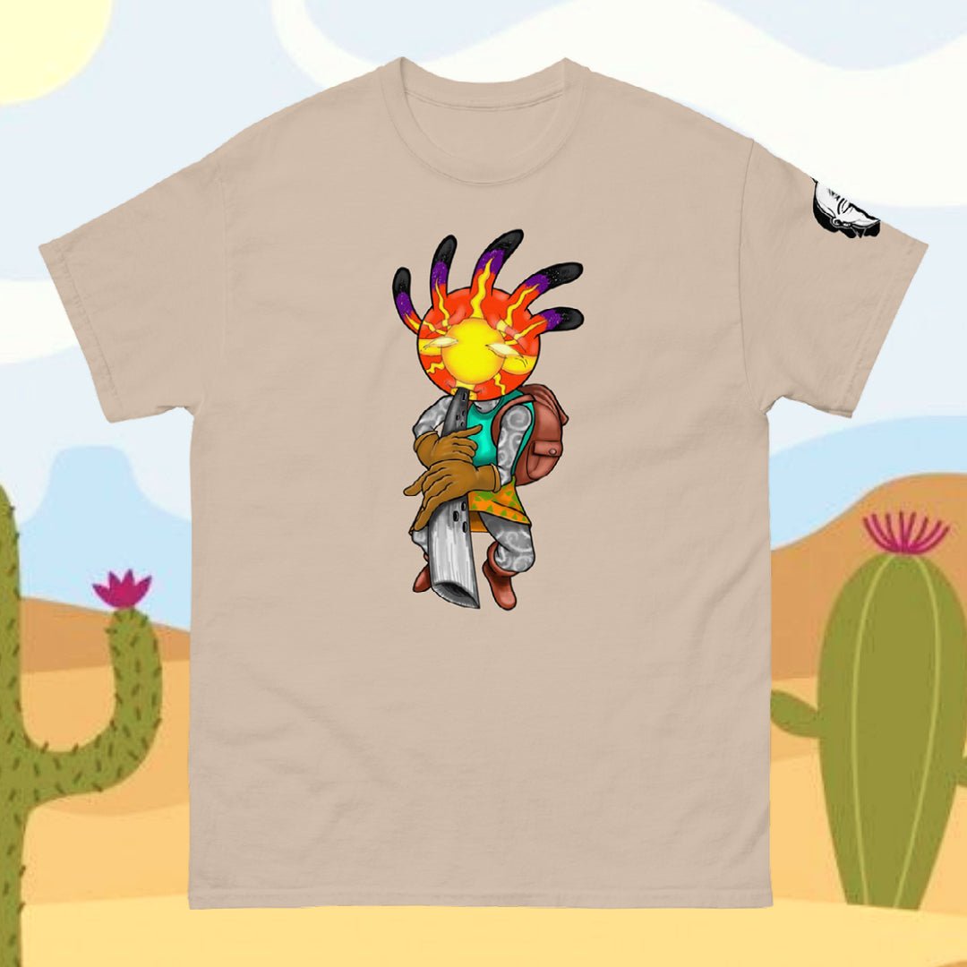 "KOKOPELLI" by INSPIRE x @reaper.renaissance 🎶 🏜️Designed for @renaissance_and_rendezvous.  Kokopelli, Native American, Native Inspired, Little People, Little Person, Magic, Symbolism, Esoteric, Kiva, Rain-Maker, Money, Prosperity, Inspire, FXBG, Fredericksburg, Renaissance, Rendezvous, Fertility, Music, Clothing, Swag, Cool,  Gifts, Dope, One of a kind, unique, tan, sand, nature, storms, wind maker,