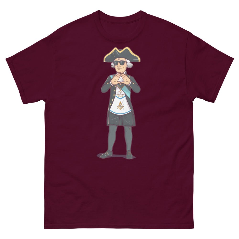 George Washington, Freemason, Masonic, Custom, T-Shirt, Shirts, Designer, Swag, G, Magic, FXBG, Fredericksburg, Inspire, Illuminati, Dope, Gangsta, Third Eye, Unique, Limited Edition,