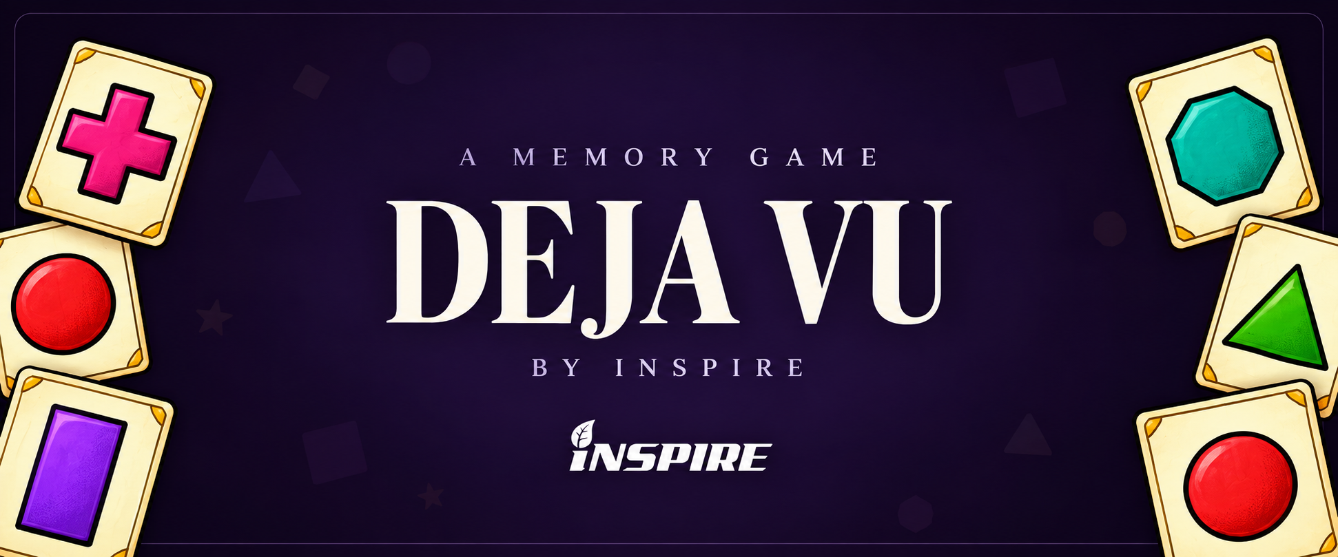 DEJA VU memory game title card