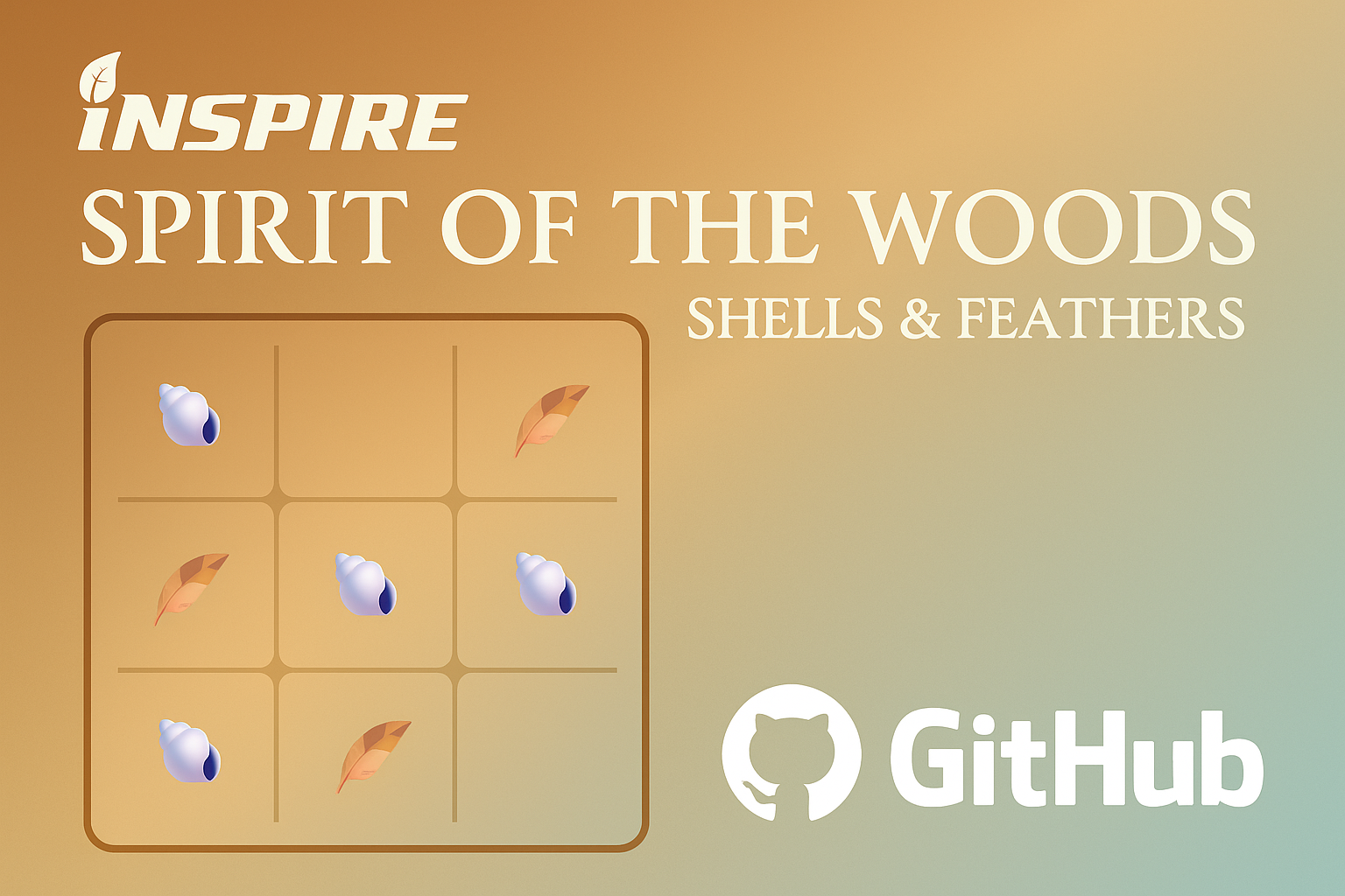 Spirit of the Woods: Shells & Feathers game title card