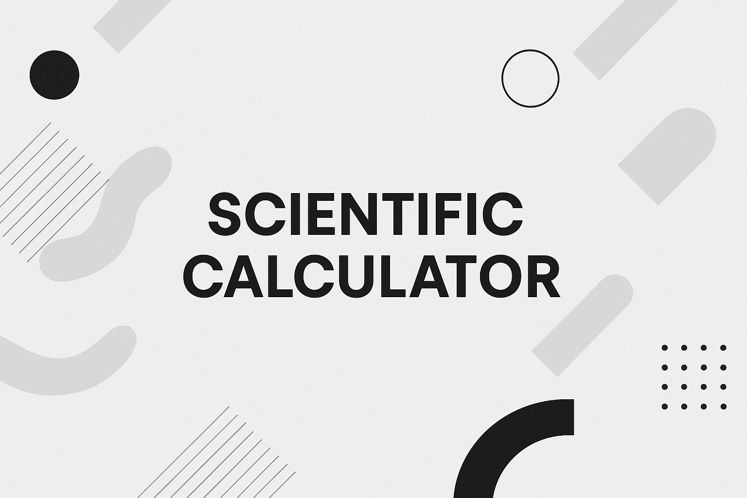Scientific Calculator tool title card