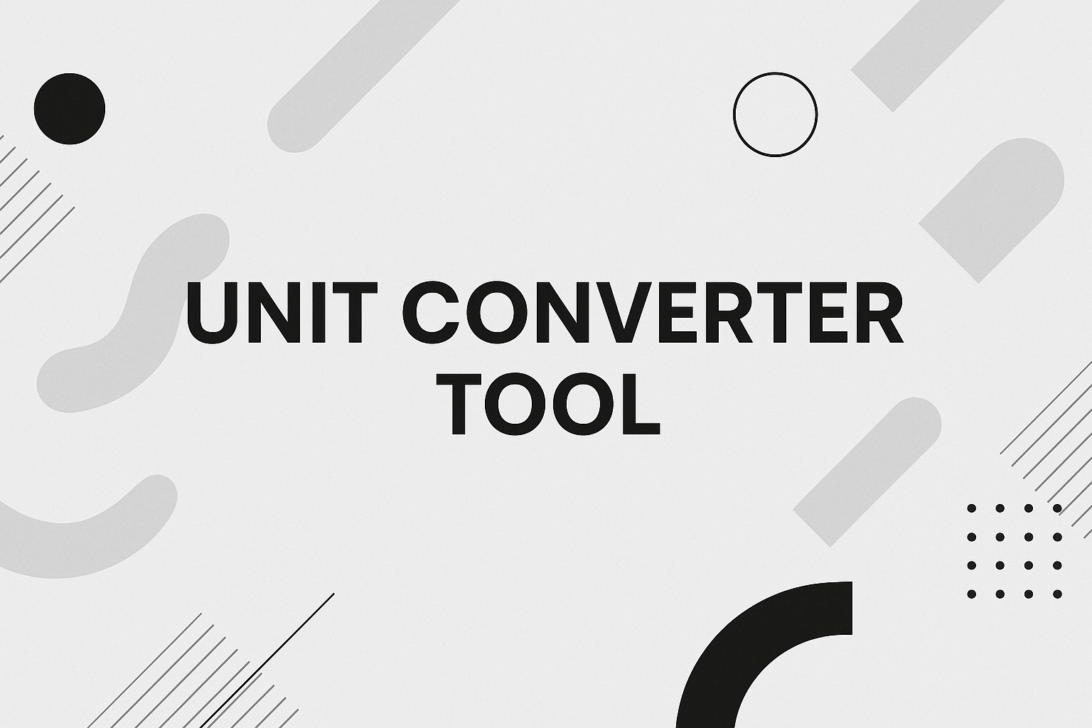 Unit Converter tool title card